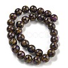 Synthetic Gold Clinquant Stone Beads Strands G-P549-A01-03E-2