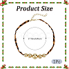 Alloy Graduated Beaded Pendant Polyester Collar Necklaces for Women NJEW-SP0001-17C-2