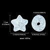 Transparent Crackle Acrylic Beads CACR-YW0001-08-4