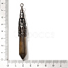 Natural Tiger Eye Pointed Big Pendants G-P560-02R-22-3
