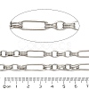 304 Stainless Steel Paperclip & Rolo Link Chains CHS-A016-49P-A-2
