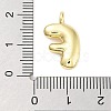 Rack Plating Brass Balloon Letter Pendants KK-C050-01G-F-3
