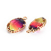 Gradient Color Glass Pendants GLAA-S193-006-B-3