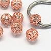 Alloy European Beads PALLOY-S079-004RG-1