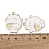 Alloy Enamel Pendants STAS-I354-02KCG-03-3