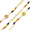 Handmade Brass Flower Chains CHC-I045-01G-1