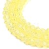 Baking Paint Transparent Glass Beads Strands DGLA-F029-J2mm-06-4