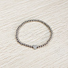 304 Stainless Steel Beads Stretch Bracelets for Women FS-WGC4F34-10-1