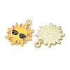 Ocean Alloy Enamel Pendants ENAM-B041-01J-3