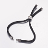 Nylon Twisted Cord Bracelet Making MAK-F019-04B-1