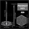 Adjustable Plastic Assembled Action Figure Display Holders with Hexagon Bases DIY-WH0043-157B-2
