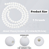 5 Strands Synthetic Lava Rock Round Beads Strands G-PA0002-40-2