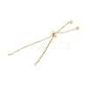 Rack Plating Brass Cable Chain Link Bracelet Making MAK-L036-01G-2