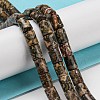Natural Leopard Skin Jasper Beads Strands G-Q1008-A06-4
