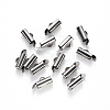 Tarnish Resistant 304 Stainless Steel Slide On End Clasp Tubes STAS-S115-01C-P-1