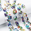 Handmade Millefiori Glass Beads Strands LK137-4
