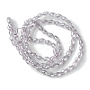 Transparent Electroplate Glass Beads Strands GLAA-K064-04A-PL01-2
