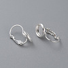 304 Stainless Steel Leverback Earring Settings LS-STAS-F191-03S-14mm-3