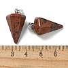 Natural Mahogany Obsidian Pendants G-B127-13P-07-3