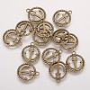 Tibetan Style Alloy Pendants X-TIBEP-3768-AB-FF-1