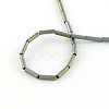 Tube Electroplate Non-magnetic Synthetic Hematite Bead Strands G-S203-26E-2