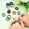 14pcs 7 size Unisex Stainless Steel Grooved Finger Ring Sets RJEW-UN0002-65EB-4