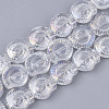 Electroplate Glass Beads Strands EGLA-S190-04-1