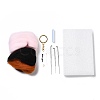 Elegant Woman DIY Keychain Needle Felting Kit DIY-I098-04-2