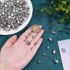90Pcs 15 Styles Alloy Cord Ends FIND-PH0026-30-3