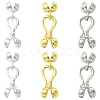 6Pcs 3 Colors Zinc Alloy S-Hook Clasps FIND-CJ0005-10-1