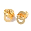 Rack Plating Brass Stud Earring Settings KK-F090-15G-01-2