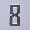 Number Iron On Transfers Applique Hot Heat Vinyl Thermal Transfers Stickers For Clothes Fabric Decoration Badge DIY-WH0148-43H-2