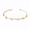 Brass Cuff Bangles BJEW-A134-02G-M-2