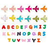 76Pcs 2 Sets 2 Styles Polyester Clothing Patches PATC-TA0001-42-4