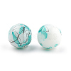 Drawbench & Baking Paint Glass Beads Strands GLAA-S176-16mm-13-1