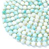Natural Dyed White Jade Beads Strands G-K389-E16-01-3
