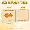 Wooden Commemorative Cards WOOD-WH0040-004-2