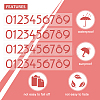Waterproof Self Adhesive Craft Stickers DIY-GF0002-59C-04-4