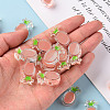 Transparent Enamel Acrylic Beads TACR-S155-002C-5