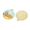 Alloy Enamel Pendants ENAM-V001-02A-G-2