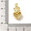 Rack Plating Brass with Cubic Zirconia Pendants KK-Z086-07G-3