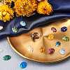30Pcs Handmade Millefiori Lampwork Cabochons LAMP-SC0001-12-5