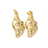 Brass Micro Pave Cubic Zirconia Pendants KK-A271-02B-G-1