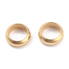 Rack Plating Brass Spacer Beads KK-O139-16F-G-2