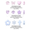 450Pcs 3 Colors Transparent & Opaque Acrylic Beads TACR-FS0001-68-4