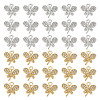 48Pcs 2 Colors Rack Plating Eco-friendly Alloy Crystal Rhinestone Butterfly Charms FIND-HY0003-77-1