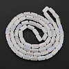 Electroplate Frosted Glass Beads Strands EGLA-T008-026-A01-3