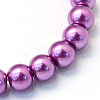 Baking Paint Glass Pearl Bead Strands HY-Q003-3mm-16-2