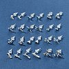 2 Pairs Alloy Stud Earrings for Women EJEW-FS0001-27D-8
