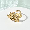 304 Stainless Steel Cuff Open Rings for Women RJEW-L341-02D-G-2
